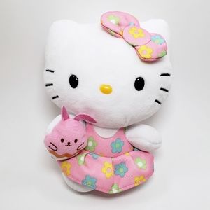 Ty Sanrio Hello Kitty Plush Pink Easter Bunny